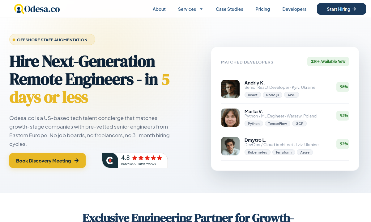 Odesa website preview